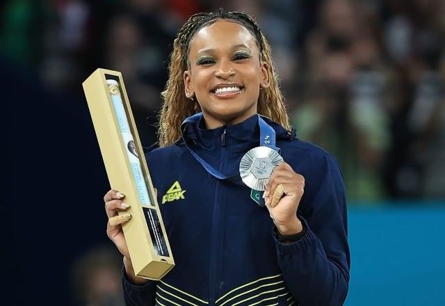 Com prata no salto em Paris 2024, Rebeca Andrade chega a cinco medalhas em Olimpíadas | Divulgação/Ricardo Bufolin/CBG