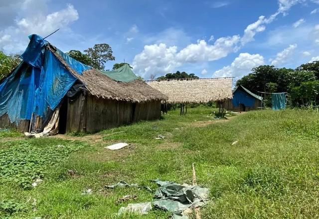 Comunidade Aracaçá, na Terra Yanomami