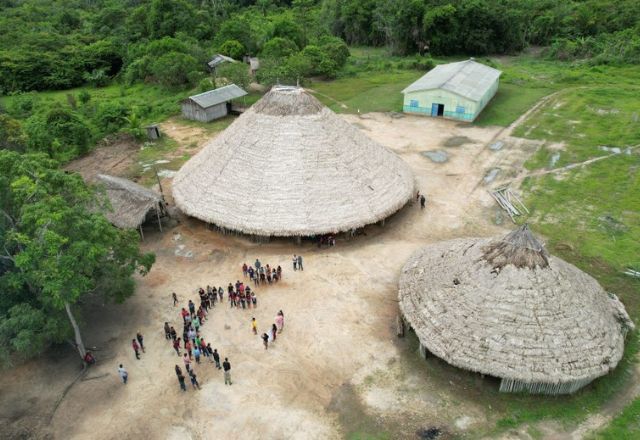 Comunidade Xaari, na Terra Indígena WaiWái, localizada no estado de Roraima/ Foto: Conselho Indígena de Roraima (CIR)