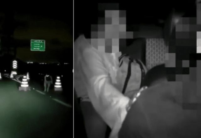 Motorista por aplicativo escapa de cones usados por criminosos para bloquear rodovia Imigrantes em SP; vídeo Motorista por aplicativo escapa de cones usados por criminosos para bloquear rodovia Imigrantes em SP; vídeo