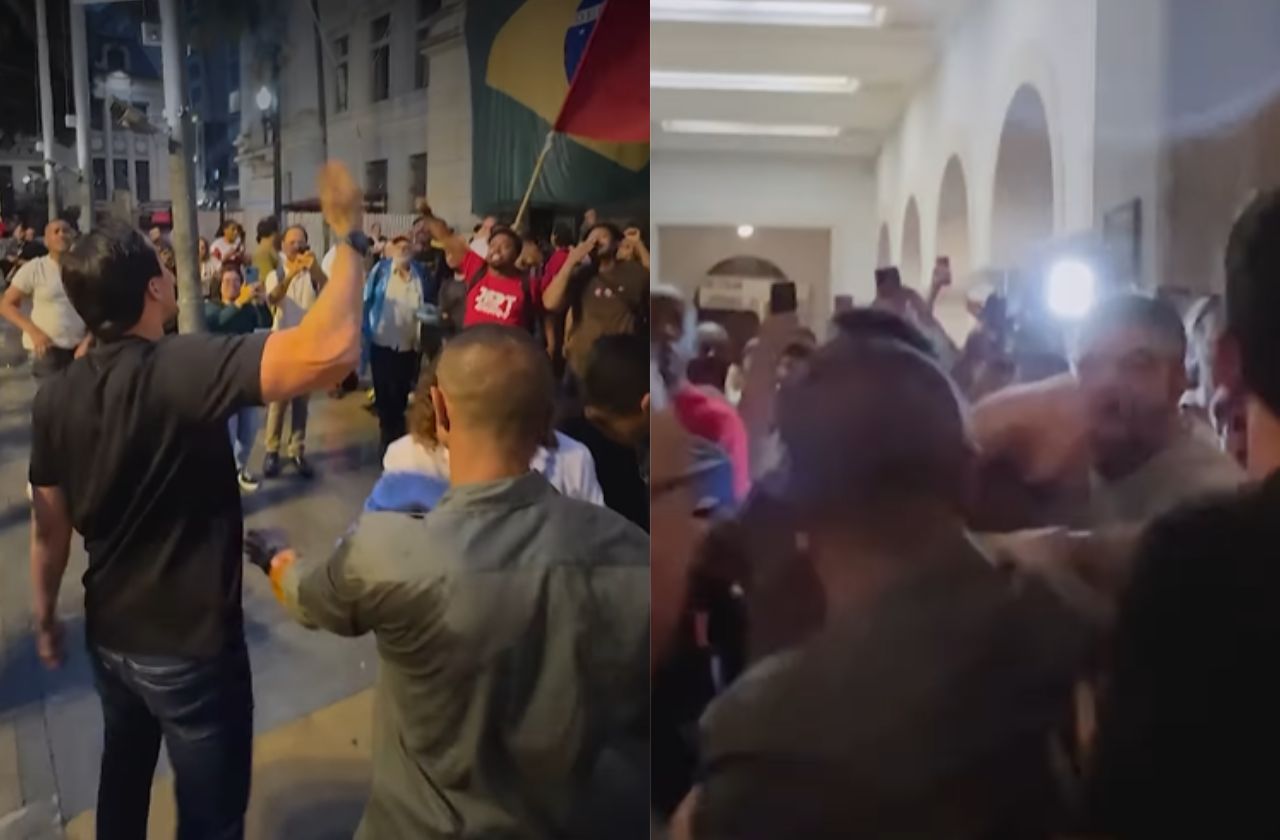 Ato pelo 8/1 em SP tem confusão entre políticos bolsonaristas e manifestantes