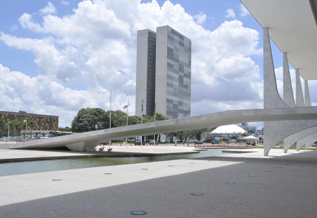 Congresso Nacional visto do Palácio do Planalto