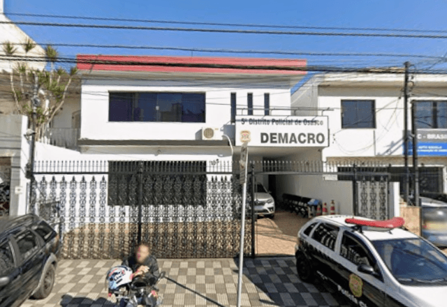 Fachada do 5º Distrito Policial de Osasco | Foto: Reprodução/Google Street View - 28.09.2026