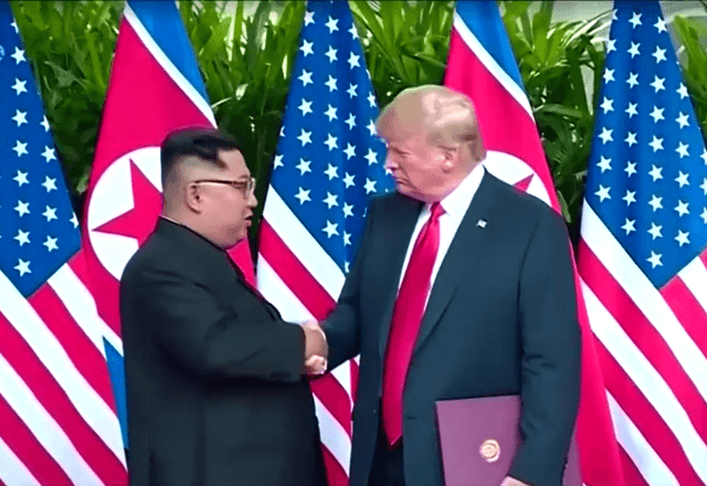 Presidentes da Coreia do Norte, Kim Jong-un (à esq.), e dos Estados Unidos, Donald Trump | Foto: Reuters