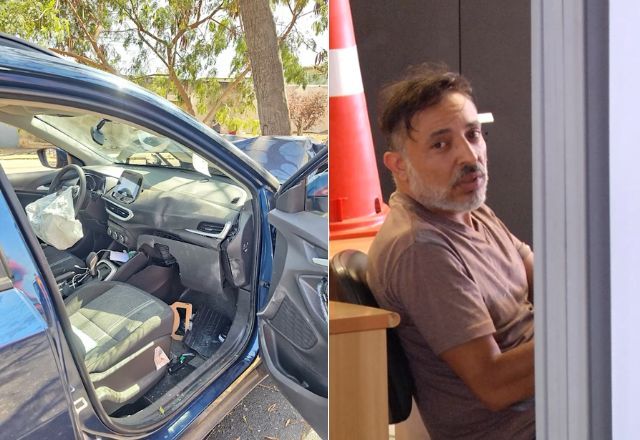 Aldo teria desativado o airbag do passageiro de propósito | Montagem: Reprodução/PM e SBT