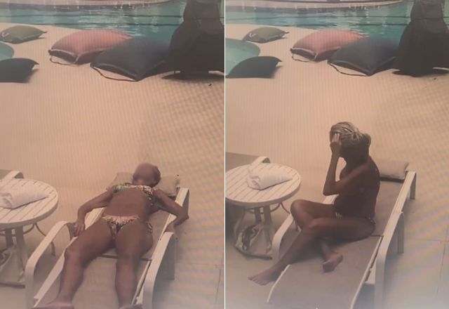 Rosângela foi atingida enquanto tomava sol na beira de piscina de condomínio | Reprodução