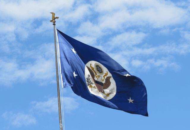 Bandeira do Departamento de Estado dos EUA | Foto: Divulgação/Departamento de Estado dos EUA