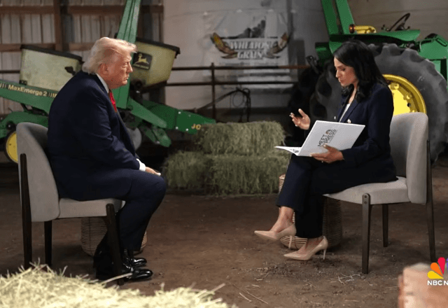 Trump insulta jornalista e abandona entrevista Trump insulta jornalista e abandona entrevista