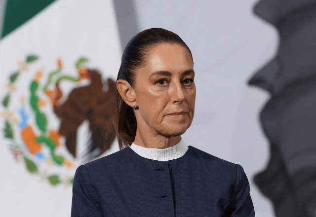 Presidente do México, Claudia Sheinbaum, durante entrevista coletiva na Cidade do México | Foto: Henry Romero/Reuters - 03.11.2025