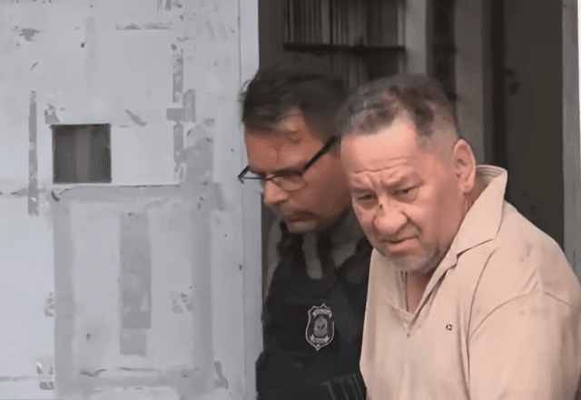 Polícia prende Demóstenes Dias de Macedo, de 64 anos, acusado de atropelar quatro crianças e matar duas em Diadema, na Grande SP | Foto: Reprodução/SBT Notícias - 05.04.2026
