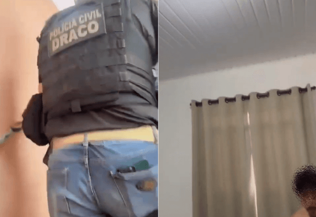 Policiais do Draco cumprem mandados de busca e apreensão na casa de suspeitos de lucrar mais de R$ 200 mil com ingressos falsos para parques de SP | Fotos: Cedidas ao SBT - 16.12.2025