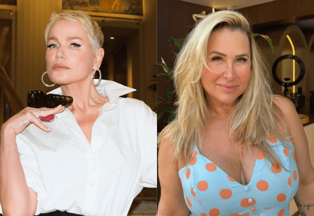 A apresentadora Xuxa Meneghel (à esq.) e ex-paquita Andréa Maria de Faria Antunes, conhecida como Andréa Sorvetão | Fotos: Reprodução/Instagram