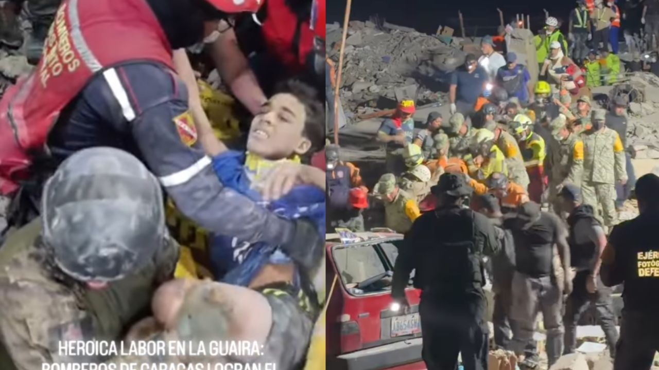 Crianças são resgatadas com vida de escombros dos terremotos que atingiram a Venezuela | Reprodução/Instagram