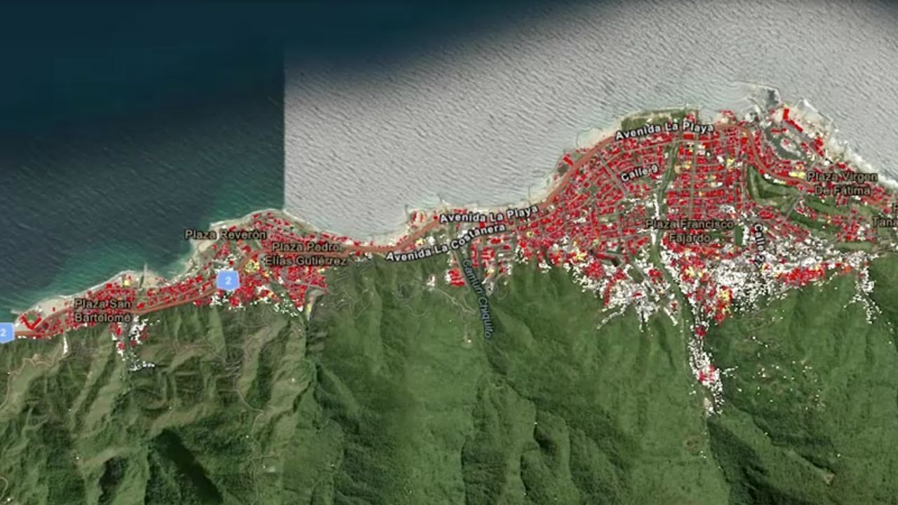 Dados da NASA mostram que cerca de 58.870 edifícios foram danificados pelo terremoto na Venezuela. | Reprodução/Reuters
