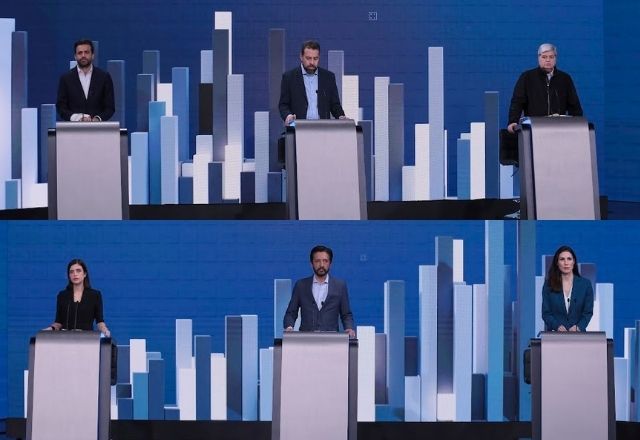 Candidatos em debate do SBT são questionados por jornalistas | Lourival Ribeiro/SBT e Rogerio Pallatta/SBT