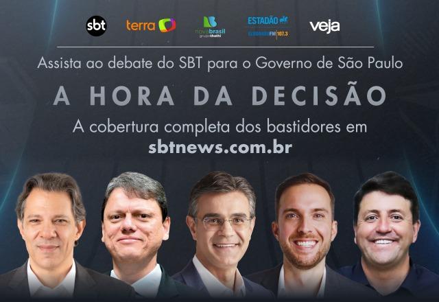 Debate no SBT governo de são paulo