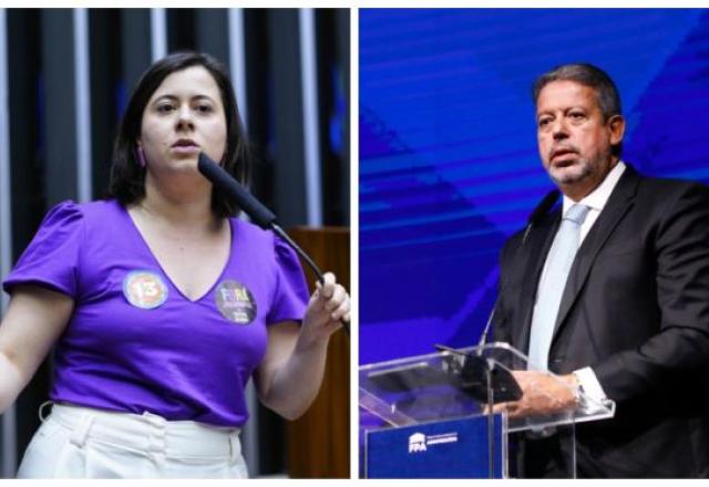 Deputada Sâmia Bomfim e Arthur Lira