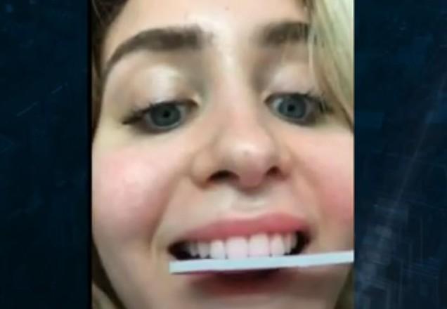 Desafio de desgastar dentes com lixa de unha representa risco à saúde