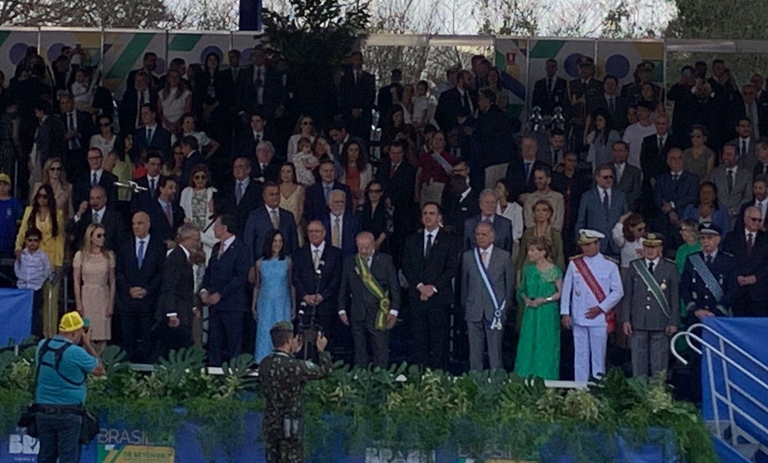 Desfile contou com autoridades, ausência da primeira-dama e da ministra Anielle Franco e da presença dos três poderes | Rafael Felice/SBT News