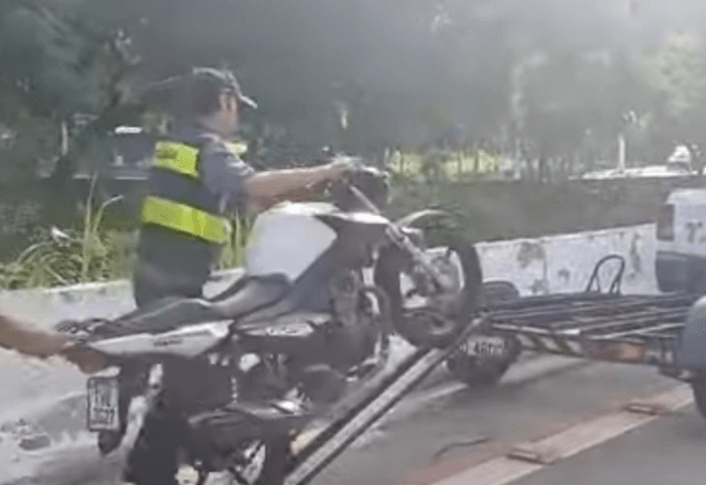 Motos são apreendidas pela prefeitura de SP - Reprodução/Prefeitura de SP