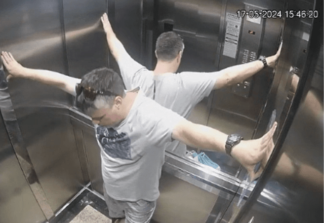 Novas imagens mostram empresário em elevador momentos antes de ser envenenado com Brigadeirão | Reprodução
