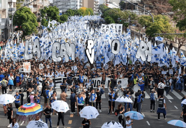 Protesto Argentina - Reprodução/Redes