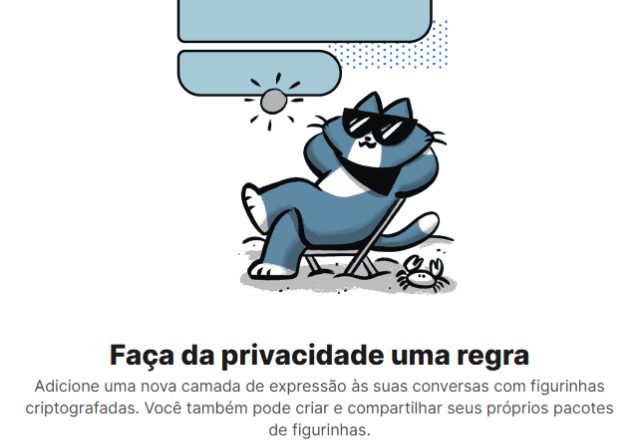 Aplicativo de mensagens Signal - Reprodução