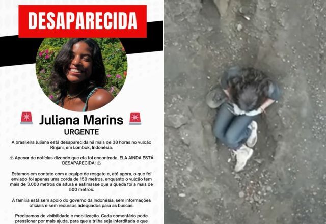 Juliana está desaparecida há 50 horas | Reprodução