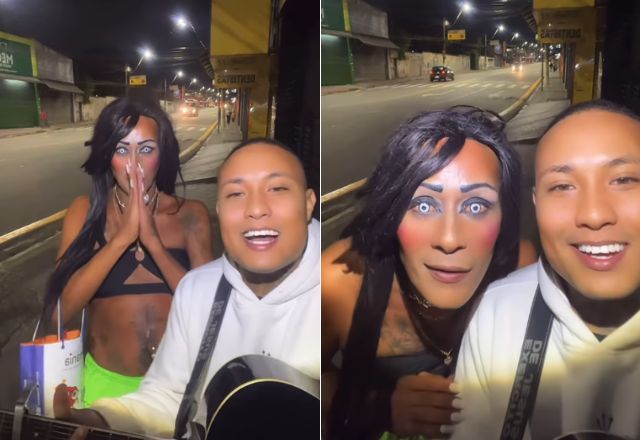 João Igor e Fernanda Ganzarolli em vídeo que viralizou nas redes sociais | Reprodução