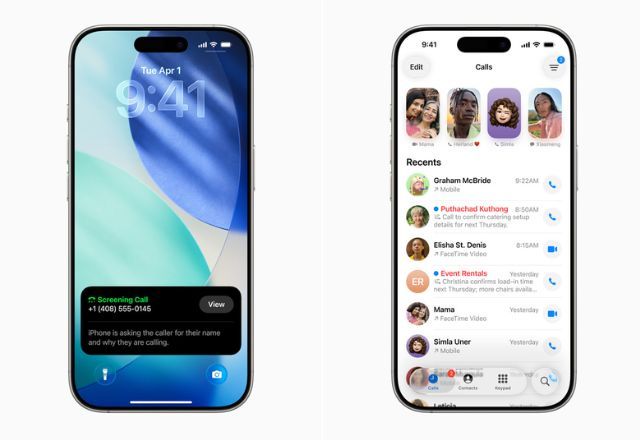 Apple promete gerenciar ligações desconhecidas com a 'Filtragem de Ligações' | Divulgação/Apple
