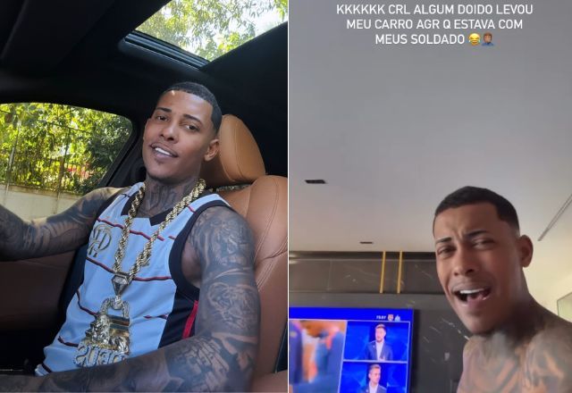 Poze relatou roubo de carro nas redes sociais | Reprodução