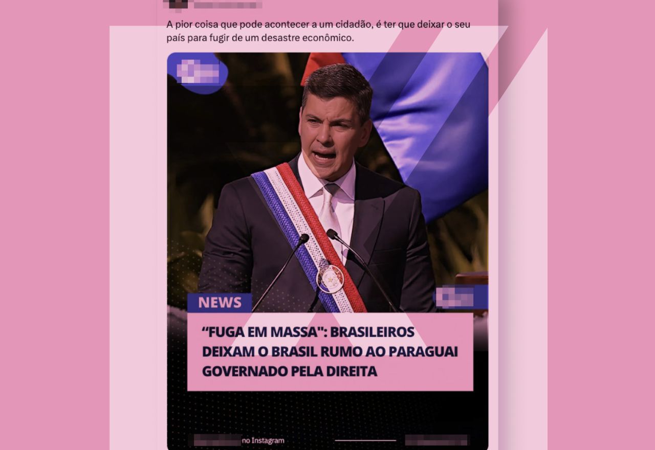 Fluxo migratório para o Paraguai vem crescendo desde a última década, sem evidência de "fuga em massa" | Reprodução/Comprova