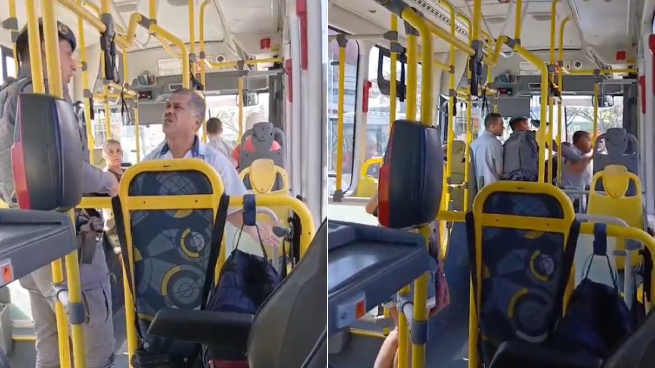 Motorista De Onibus Buzina Para Viatura E E Abordado Por Pm
