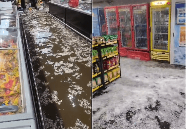 Temporal com granizo atinge Sul de Minas Gerais | Reprodução