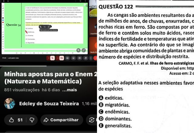 Estudante de medicina acertou questões do Enem 2025 | Reprodução