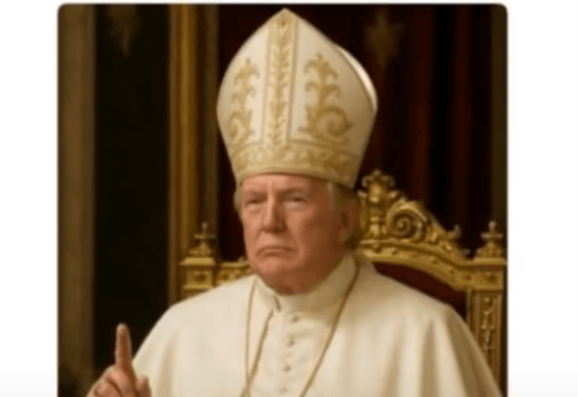 Imagem de Trump gerou controvérsias | imagem feita por IA