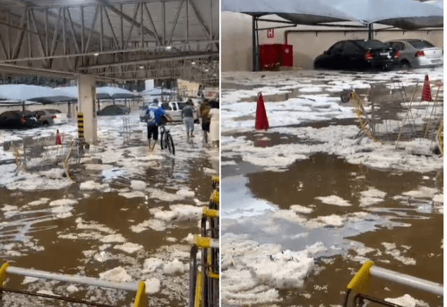 Temporal com granizo atinge Sul de Minas Gerais | Reprodução