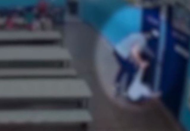 As imagens das agressões no circuito interno da escola vieram à tona na última sexta-feira (21) | Reprodução