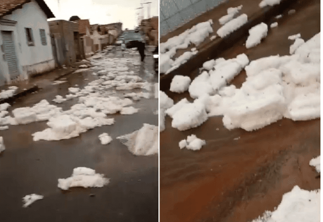Temporal com granizo atinge Sul de Minas Gerais | Reprodução