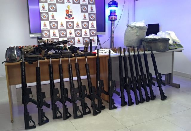 Arsenal de guerra foi encontrado em SP | Reprodução