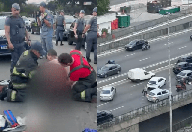 Tiroteio em viaduto de São Paulo termina com prisão de quadrilha