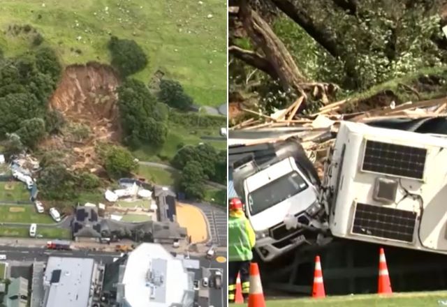 Deslizamento de terra deixa mortos na Nova Zelândia | Reprodução/Reuters