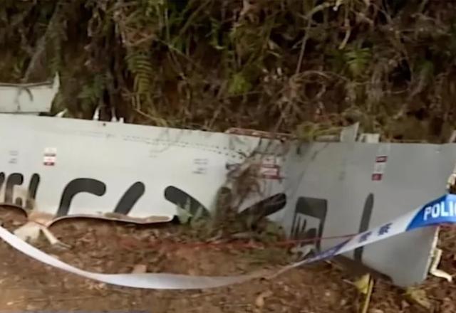 Destroço de avião que caiu na China