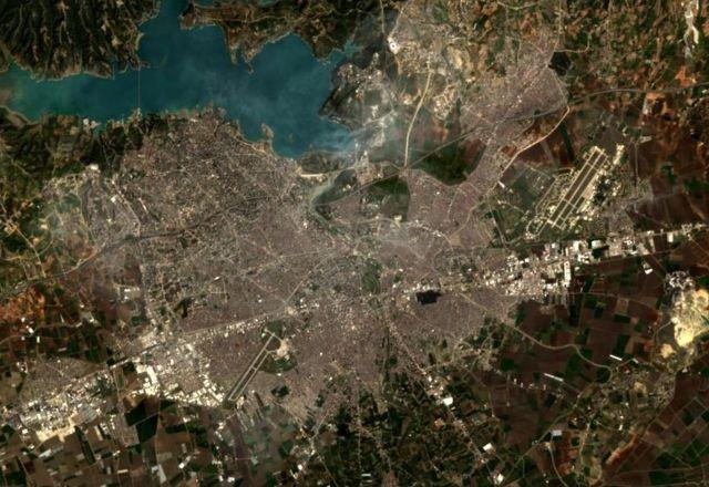 Andana é a quinta maior cidade da Turquia em termos de população foi registrada pelo satélite Prisma, da Itália | Agência Espacial Italiana/Divulgação