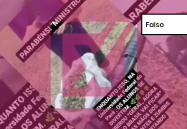 FALSO: Vídeo de jovens fumando maconha em soprador de folhas é antigo e não foi gravado na UFPA FALSO: Vídeo de jovens fumando maconha em soprador de folhas é antigo e não foi gravado na UFPA
