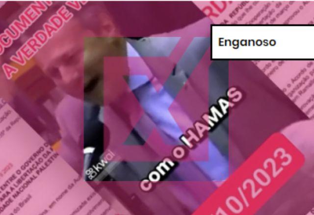 ENGANOSO: Governo Lula assinou acordo de cooperação técnica com Autoridade Palestina, não com o Hamas ENGANOSO: Governo Lula assinou acordo de cooperação técnica com Autoridade Palestina, não com o Hamas