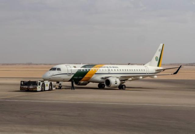 Grande esforço para nos retirar de lá, agradece brasileiro que saiu da Faixa de Gaza (FAB/Governo brasileiro/Divulgação)