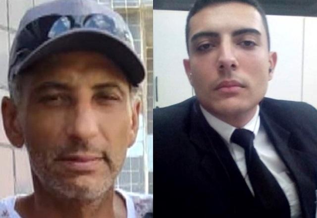 Dois homens brancos, o da direita mais velho e o da esquerda mais jovem, de paletó