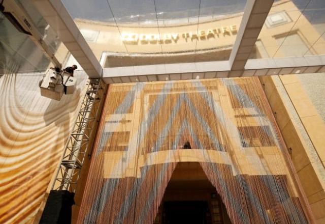 Dolby Theatre sendo preparado para o Oscar 2022