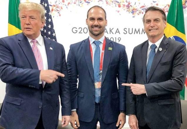 Donald Trump, Eduardo Bolsonaro, Jair Bolsonaro
